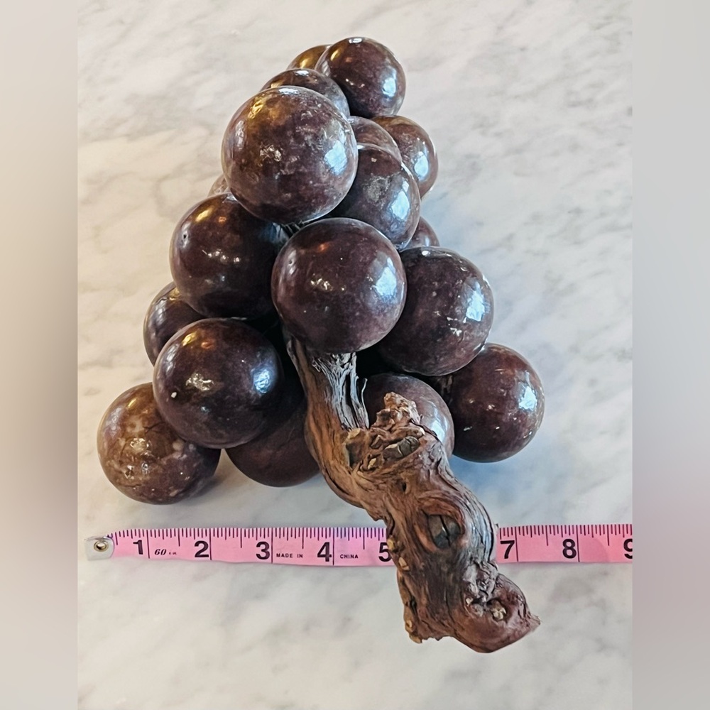 Decorative MCM ALABASTER Grapes, VERY NICE VINTAGE CONDITION, 9lbs - Picture 5 of 10